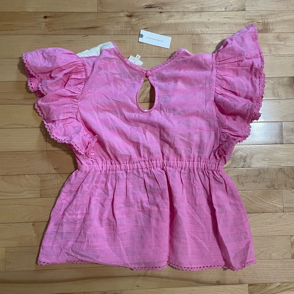 NEW Plenty by Tracy Reese Pink Babydoll Embroidered Blouse - Picture 13 of 14